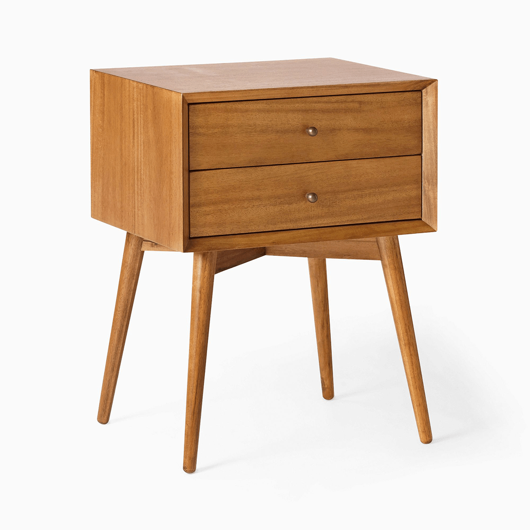 Mid-Century Closed Nightstand